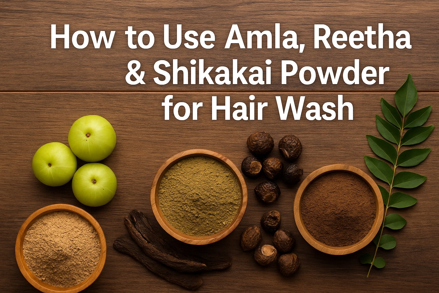 How to Use Amla, Reetha & Shikakai for Hair Wash