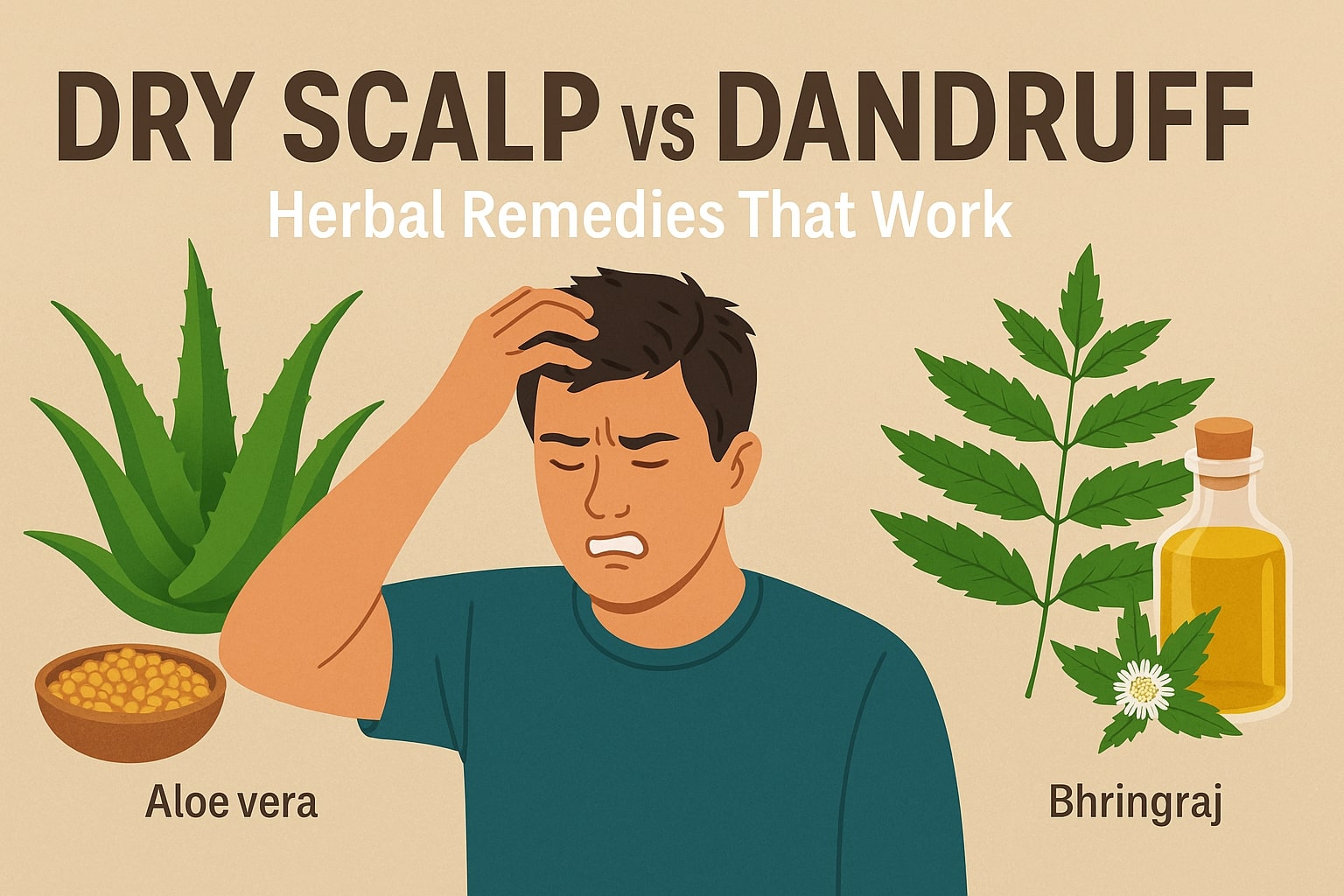 Dry Scalp vs Dandruff