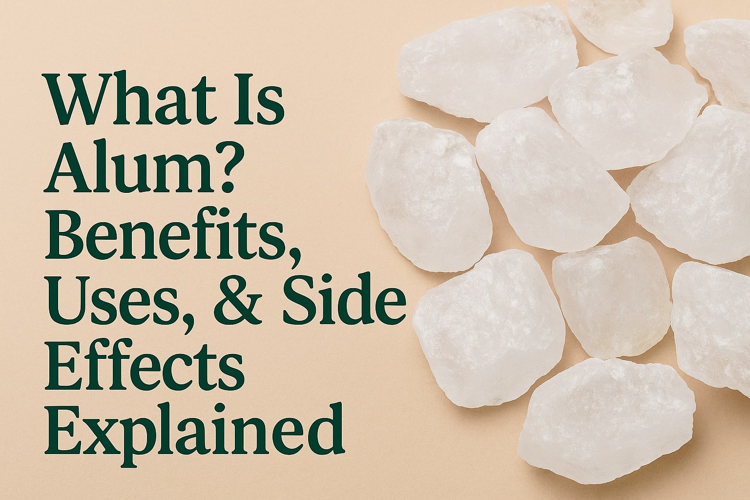 Alum benefits